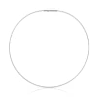 Mesh Tube steel Necklace 2 mm