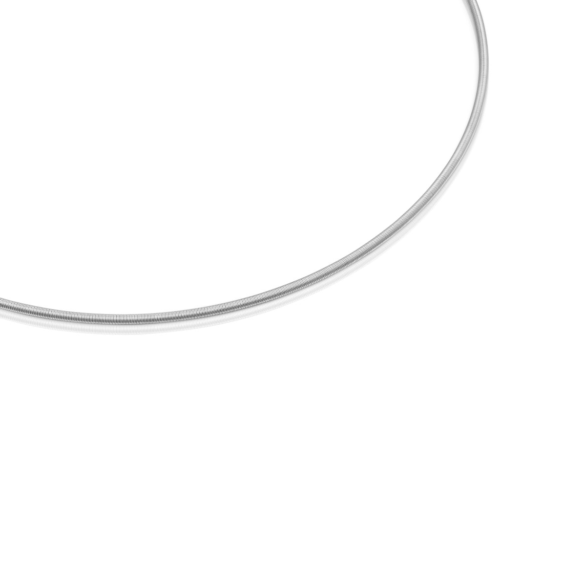 Mesh Tube steel Necklace 2 mm