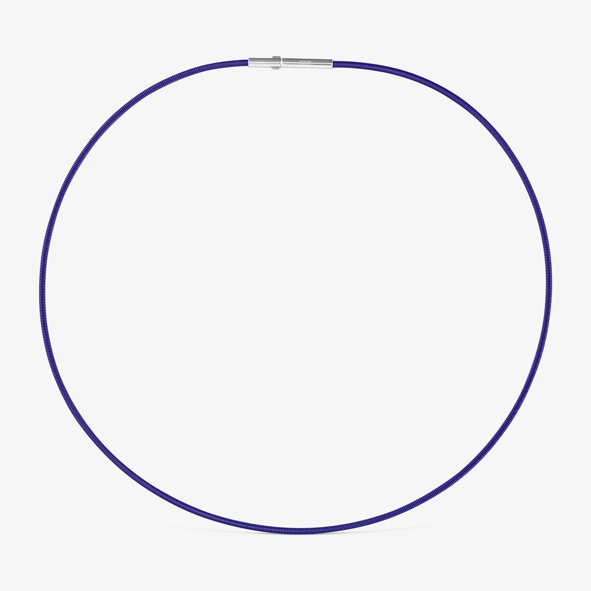 Tous - Collar De Acero Ip Lila 2 Mm Mesh Tube - Lila