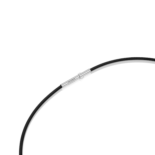 Collar de acero IP negro 2 mm Mesh Tube