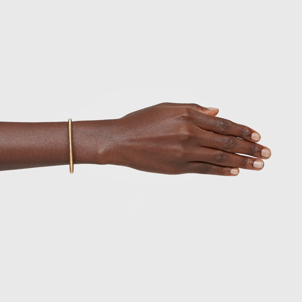 Mesh Tube gold colored IP steel Bracelet 17,5 cm