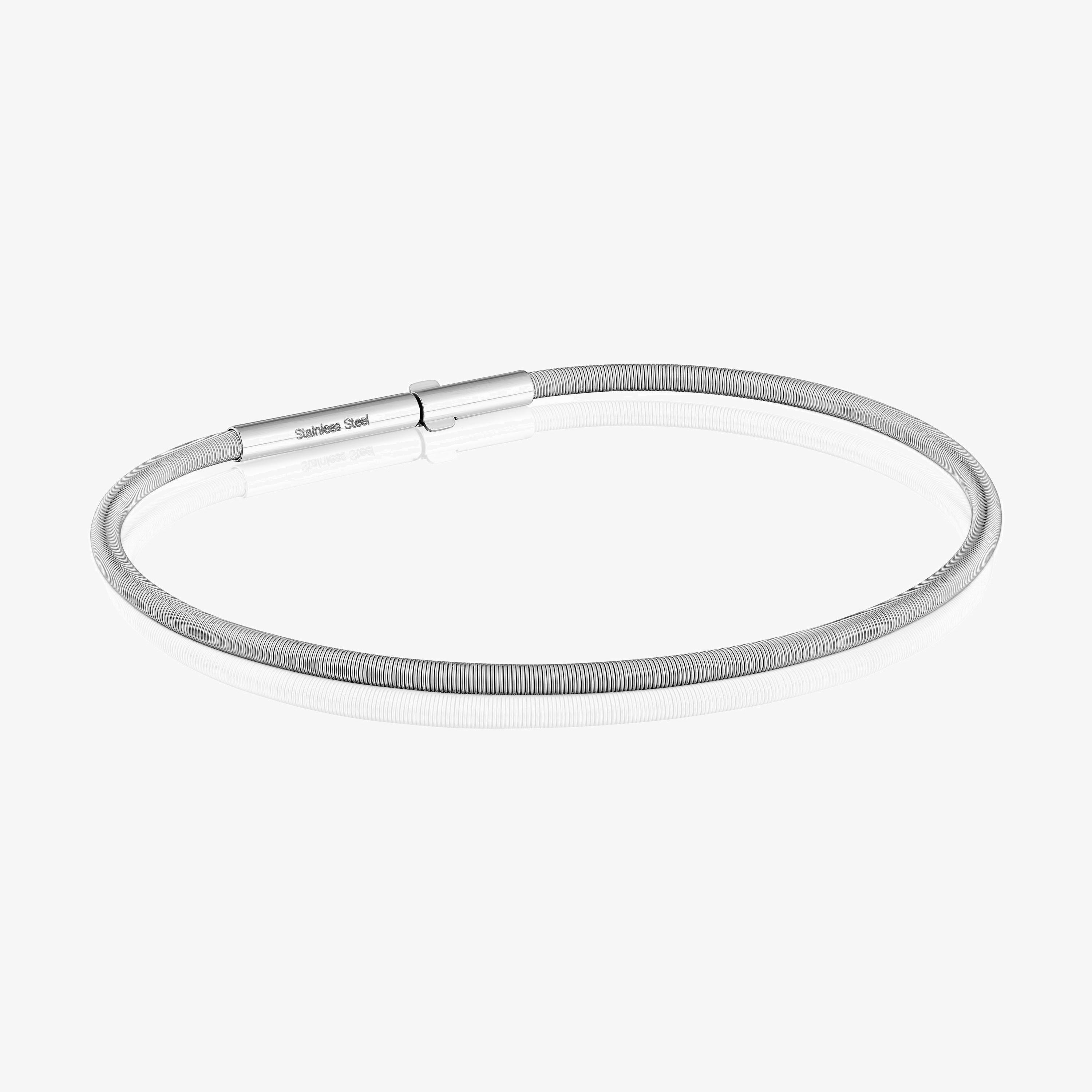 Mesh Tube steel Bracelet 16,5 cm