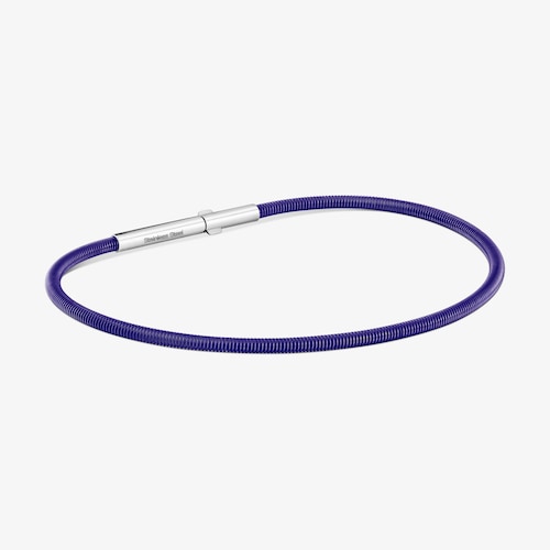 Pulsera de acero IP lila 17 cm Mesh Tube