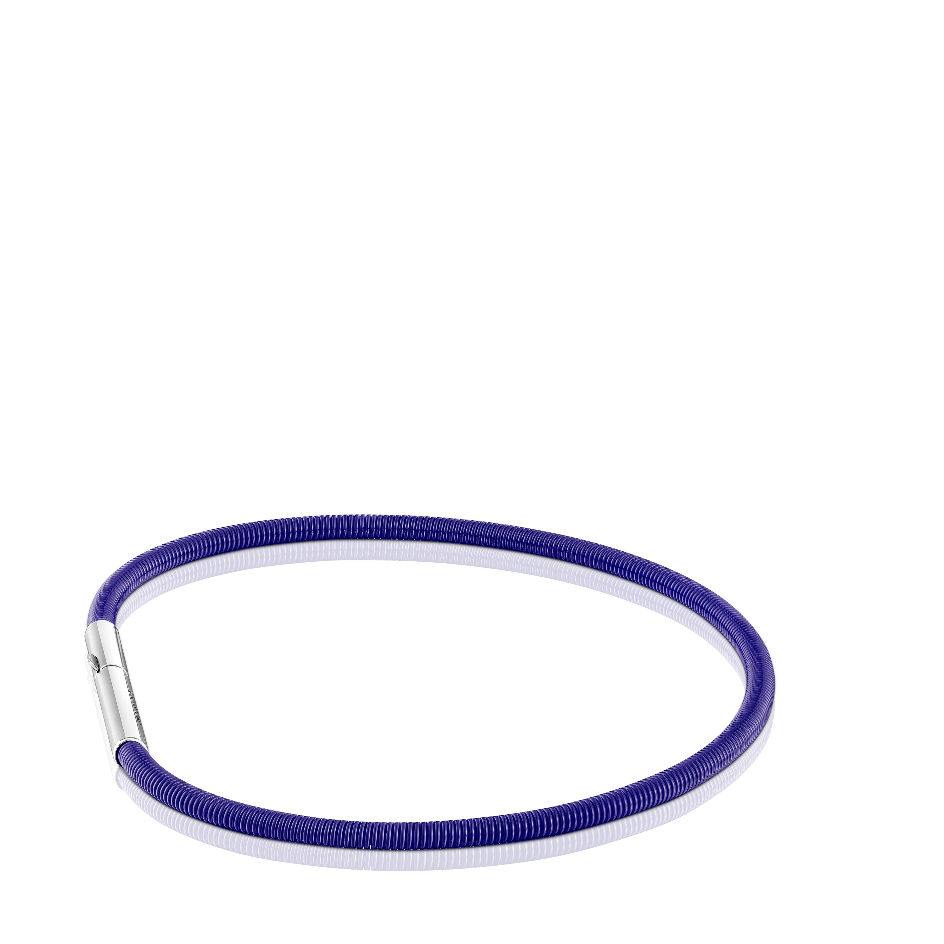 Mesh Tube lilac IP steel Bracelet 17 cm
