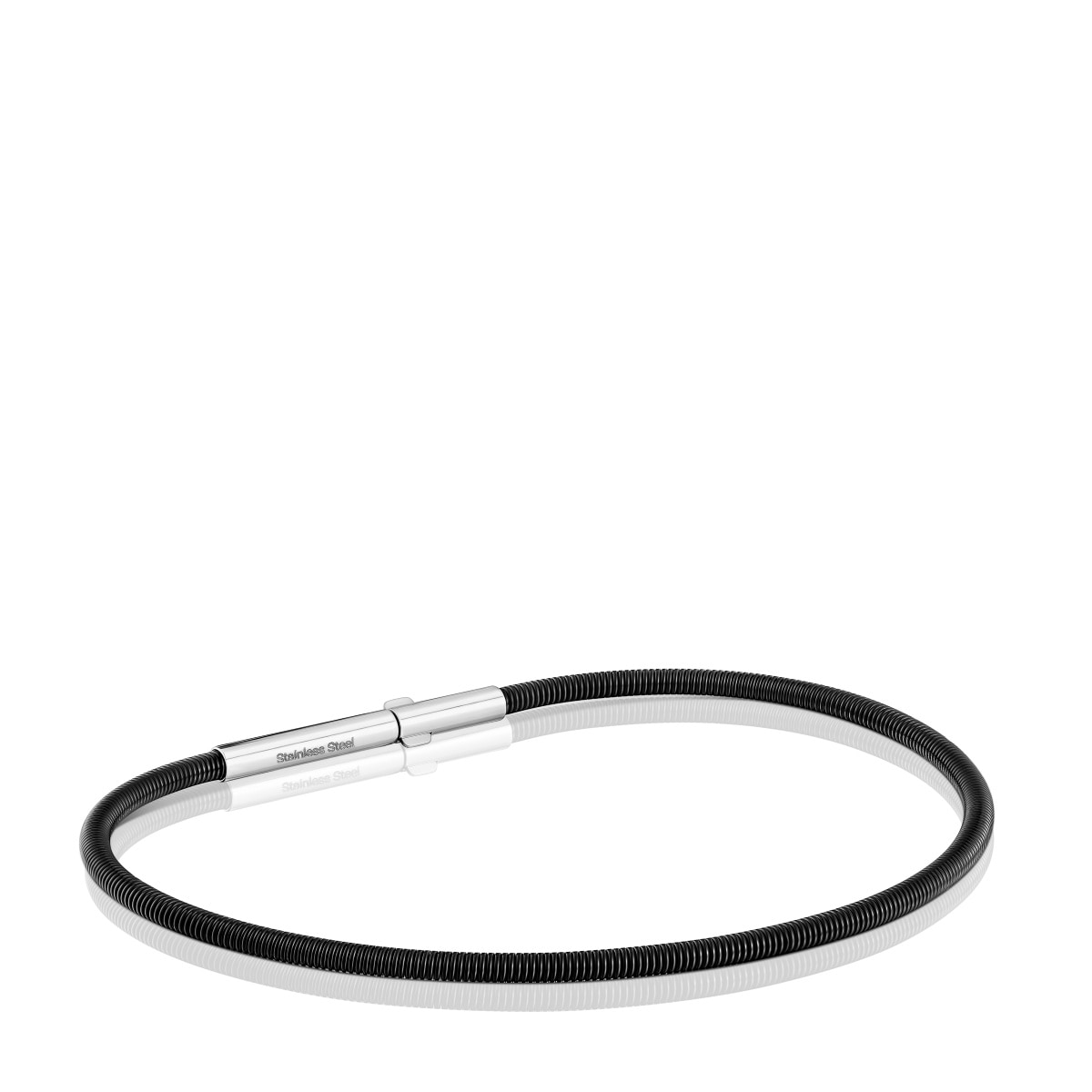 Tous - Pulsera De Acero Ip Negro 17 Cm Mesh Tube - U
