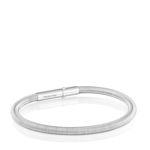 Mesh Tube steel Bracelet 17,5 cm
