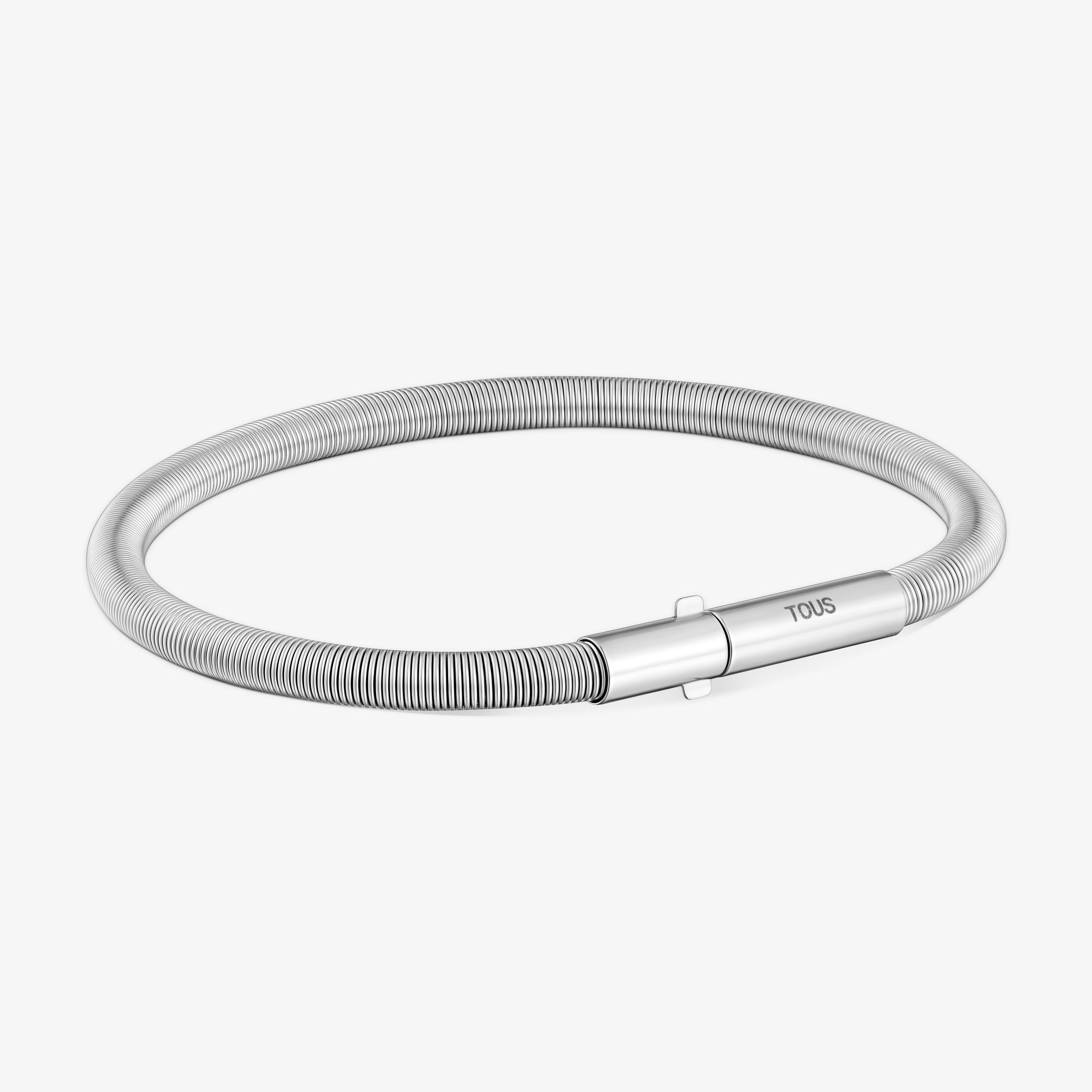 Mesh Tube steel Bracelet 17.5 cm