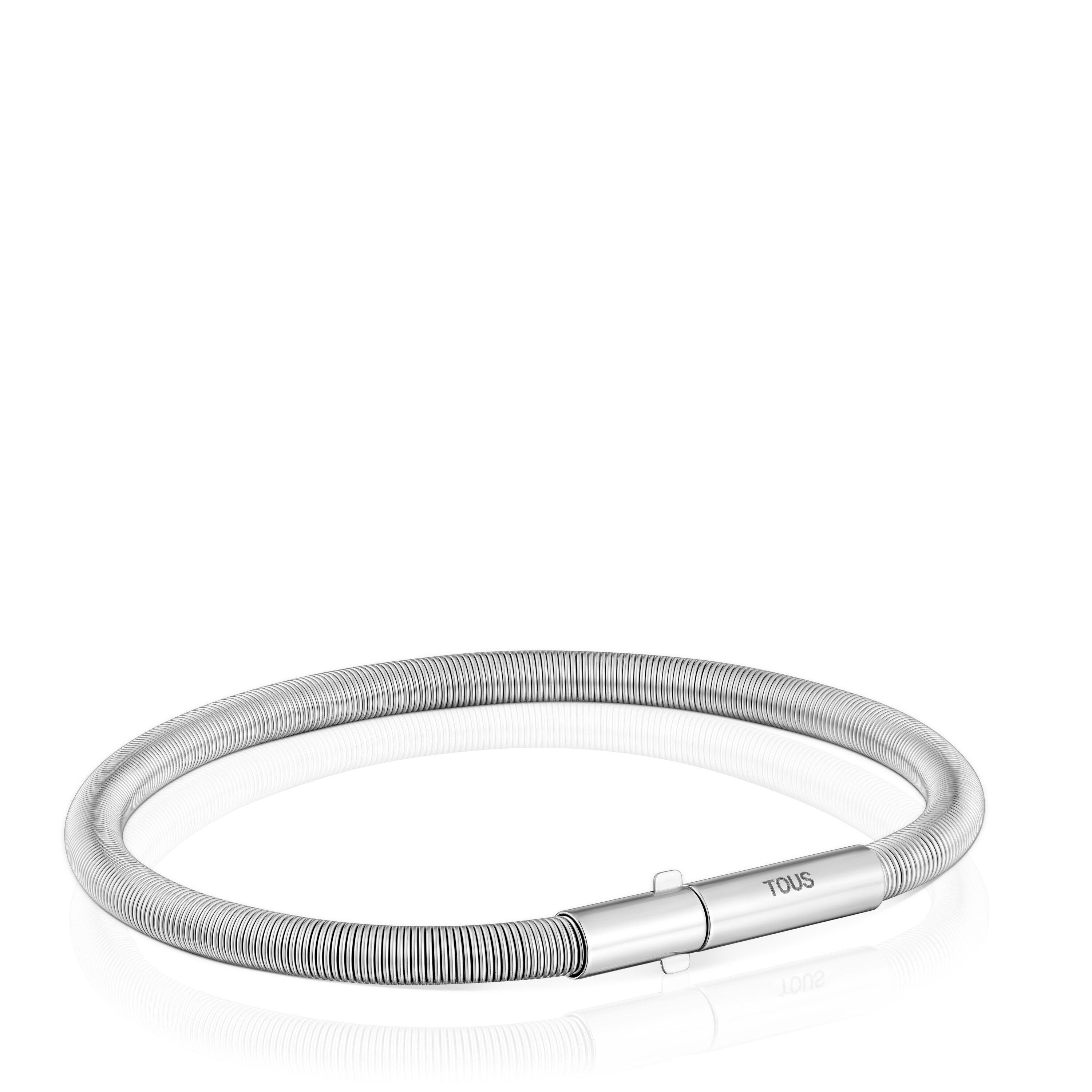 Mesh Tube steel Bracelet 17.5 cm