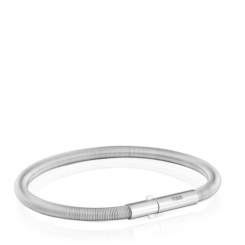 Mesh Tube steel Bracelet 17,5 cm