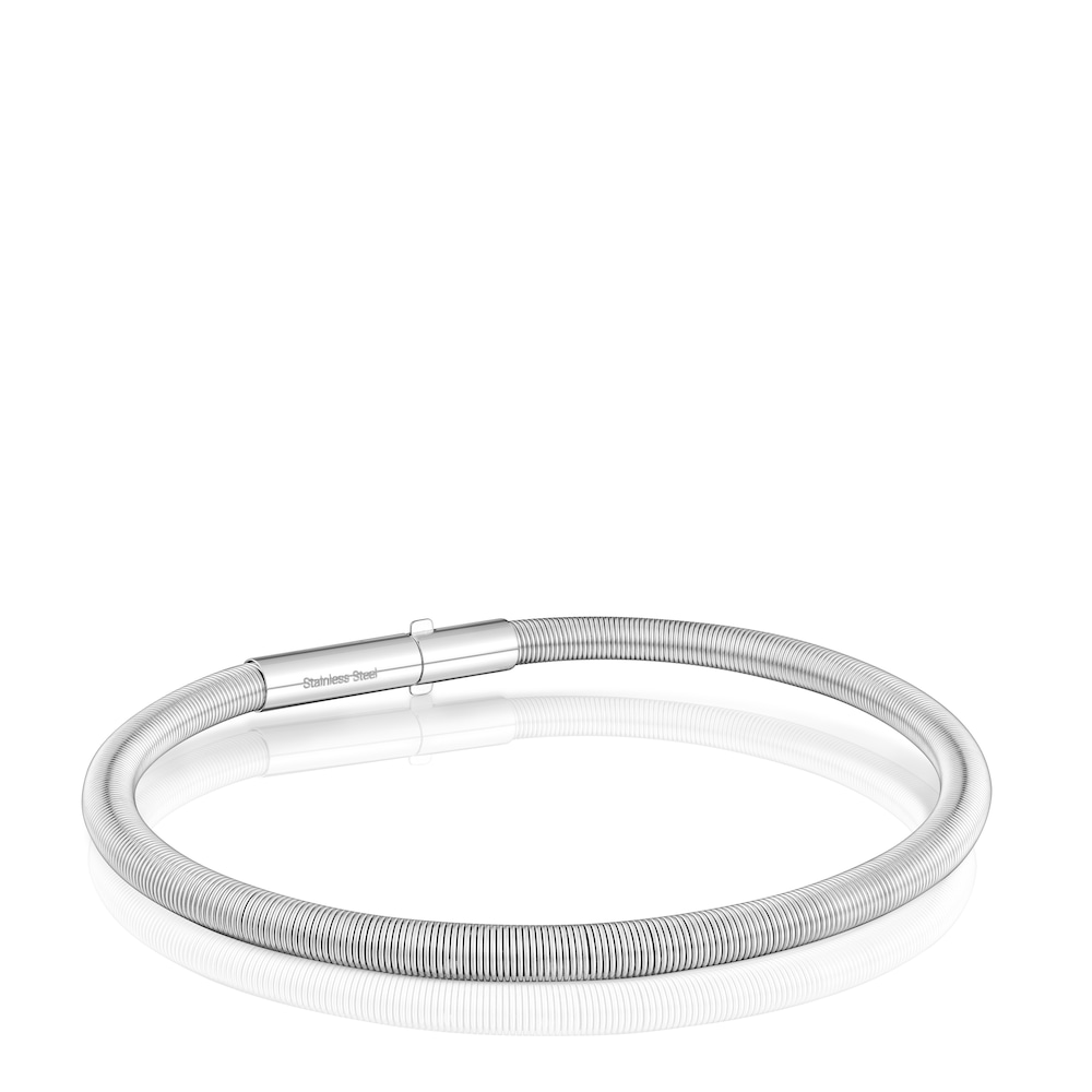 Mesh Tube steel Bracelet 19 cm
