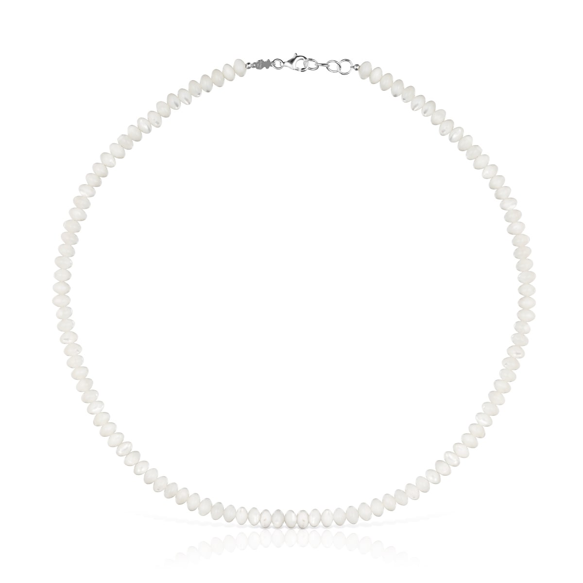 Tous - Collar Corto De Plata Y Nácar Basic Colors - Blanco