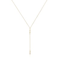 Strip Choker with 18kt gold plating over silver and cultured pearls Gloss