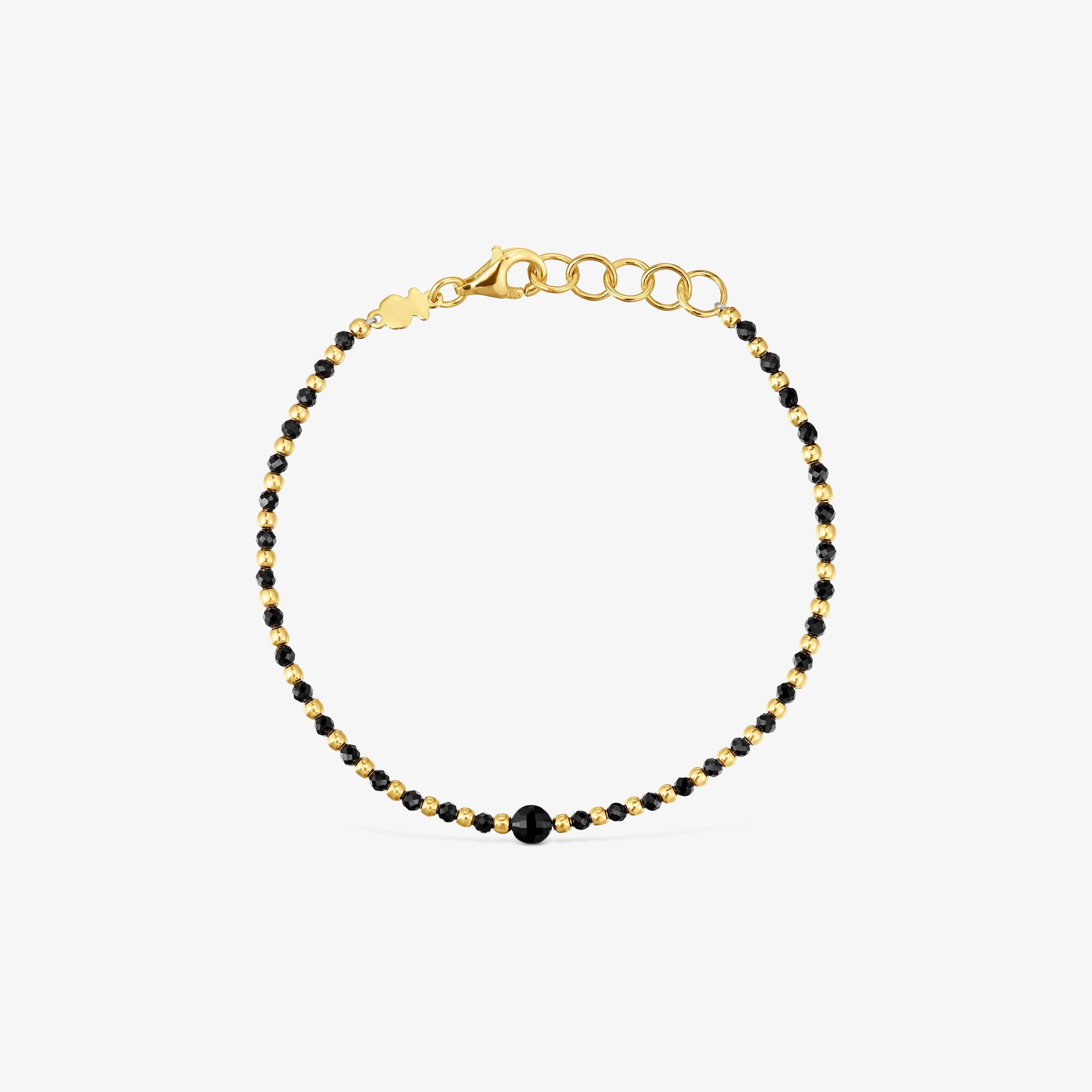 Ball Bracelet with 18K gold vermeil and spinel Basic Colors