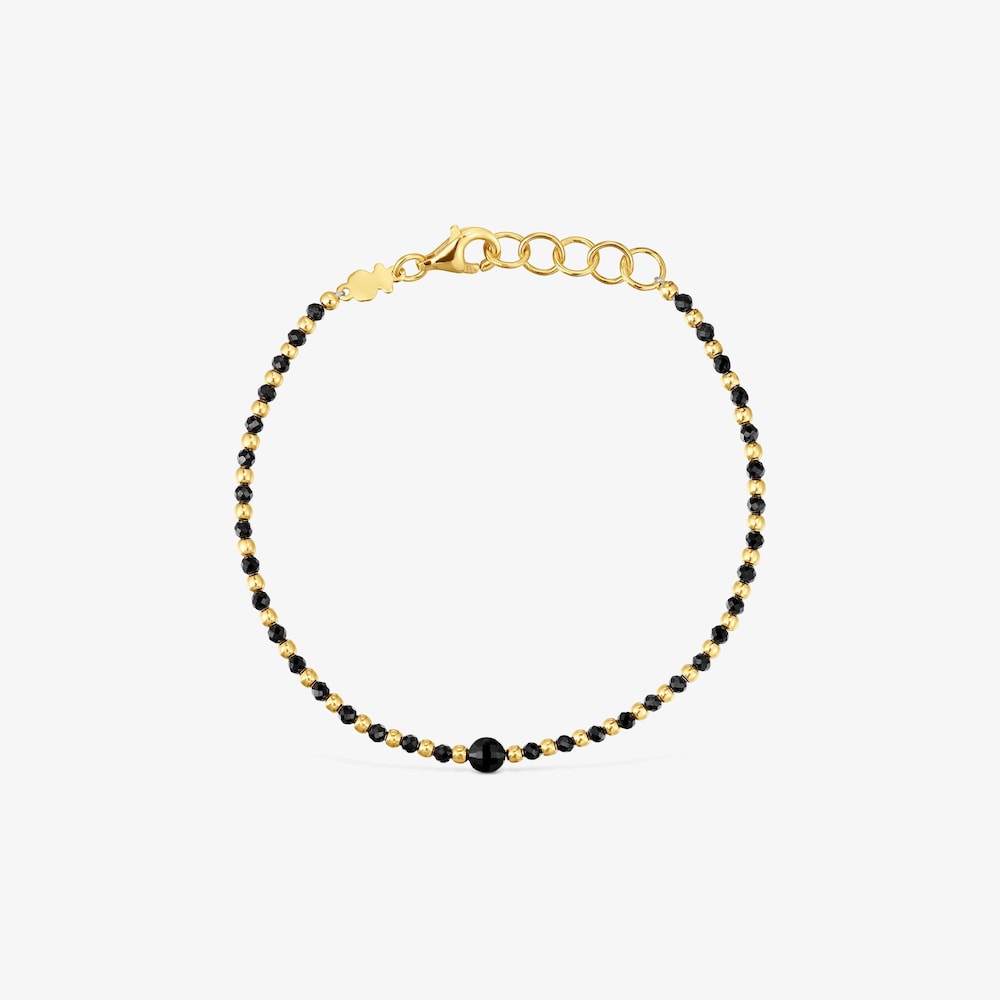 Guľ&ocirc;čkov&yacute; N&aacute;ramok s 18&nbsp;kt pozl&aacute;ten&iacute;m na striebre a spinelom Basic Colors