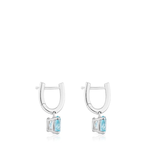 Pendientes de plata y topacio Basic Colors