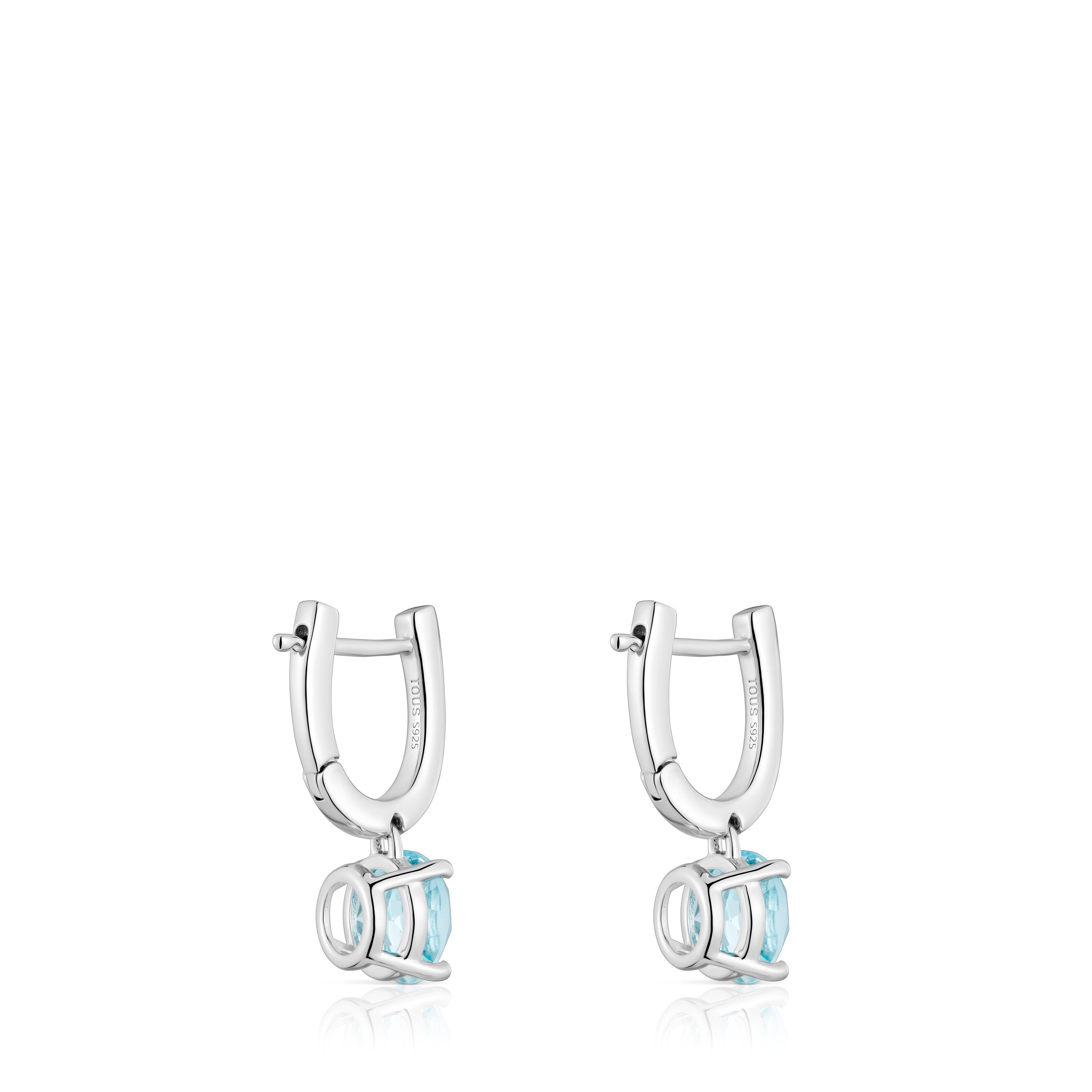 Basic Colors silver and topaz Earrings