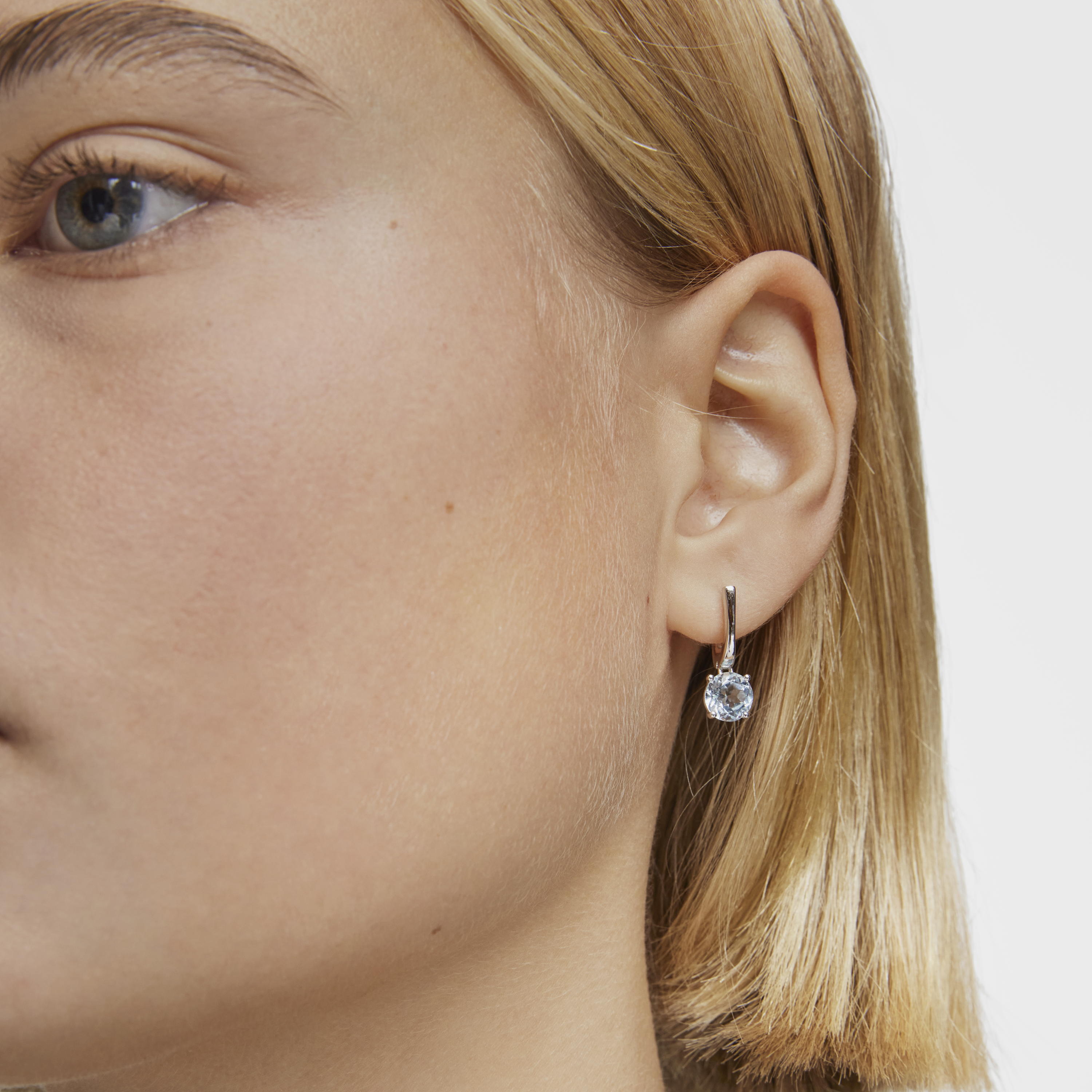 Basic Colors silver and topaz Earrings