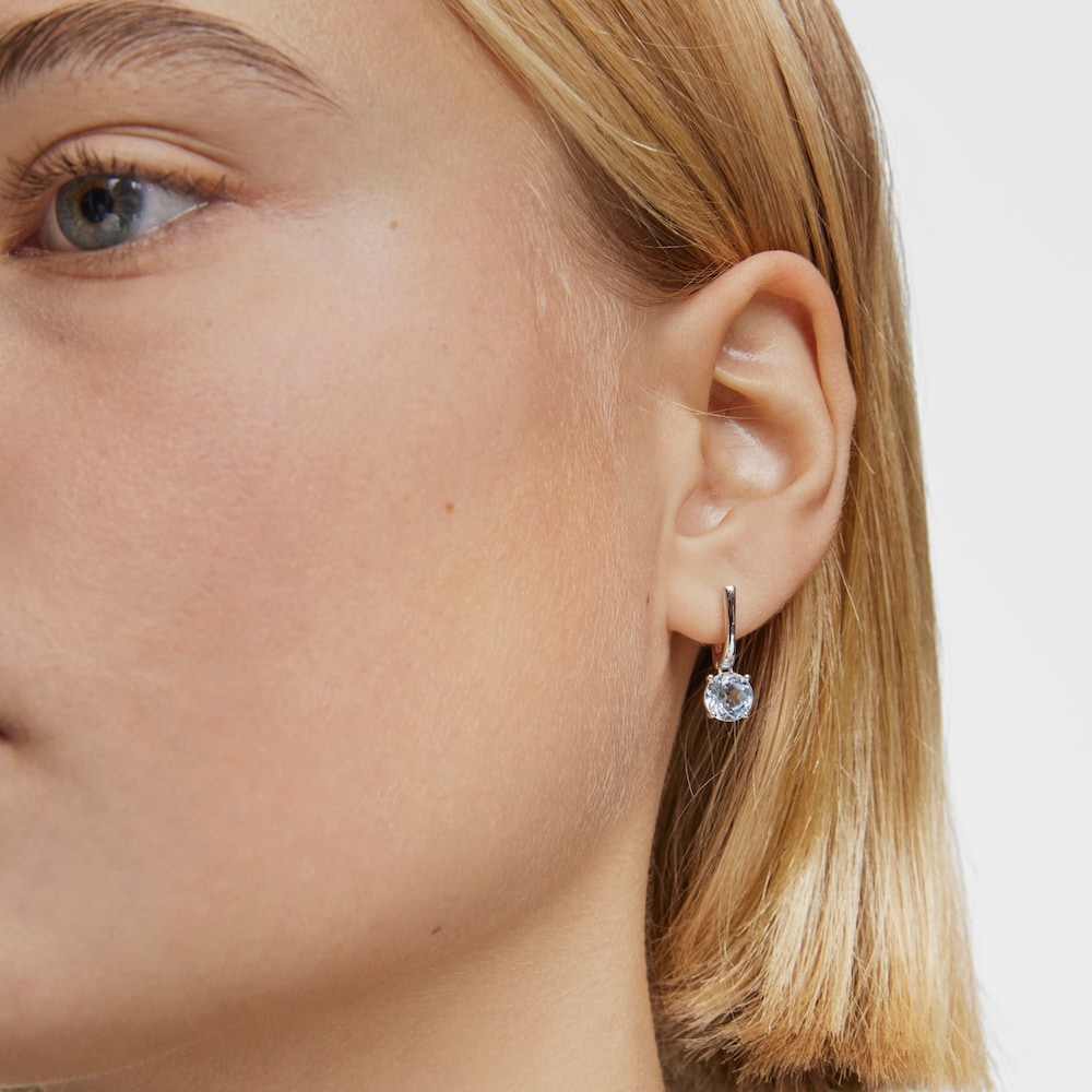 Basic Colors silver and topaz Earrings image number 3