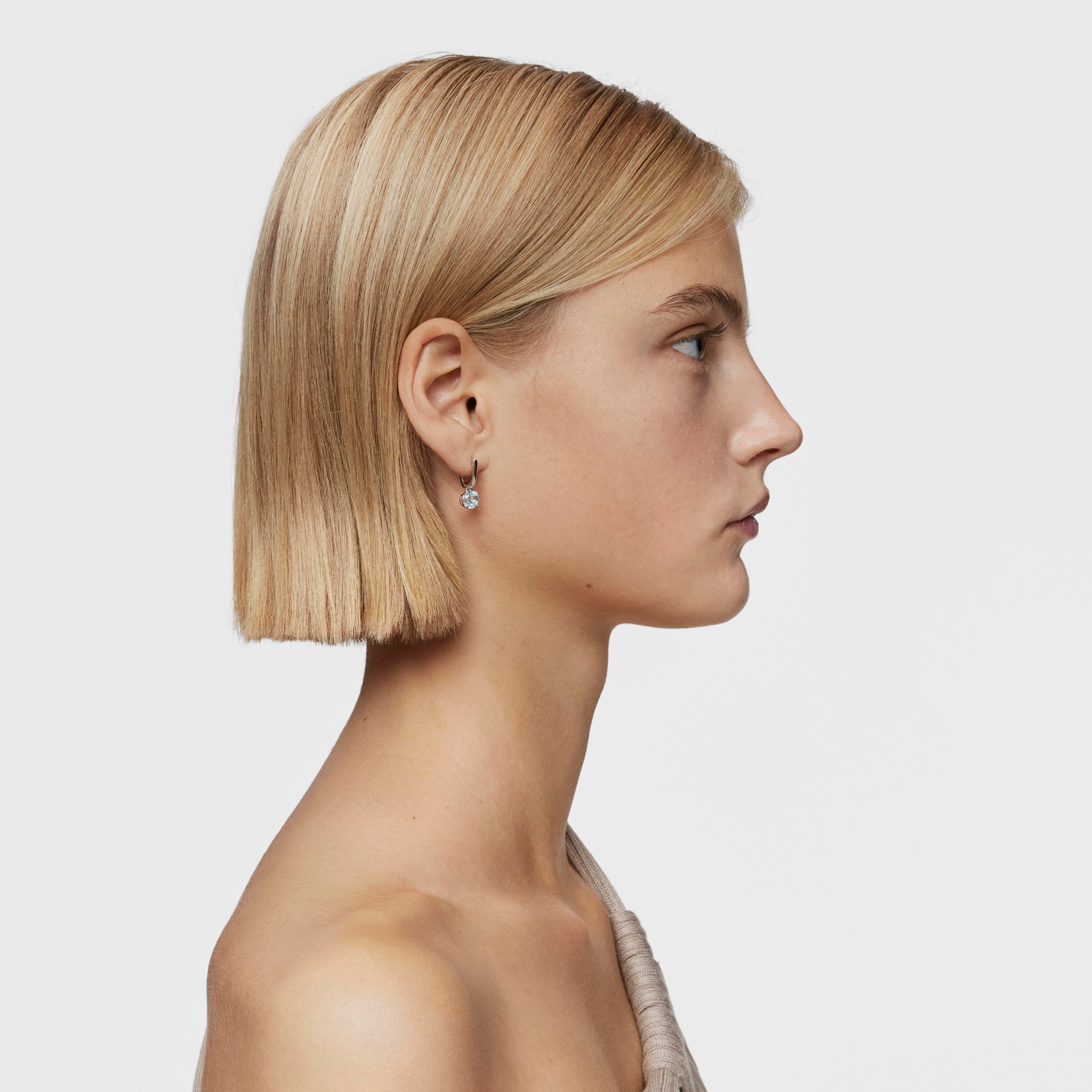 Basic Colors silver and topaz Earrings