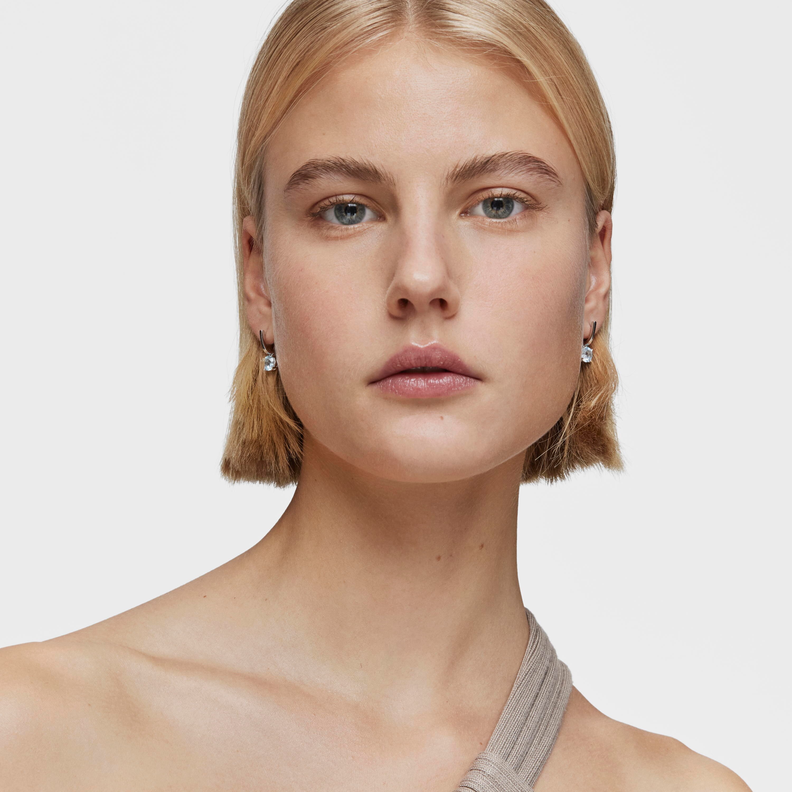 Basic Colors silver and topaz Earrings