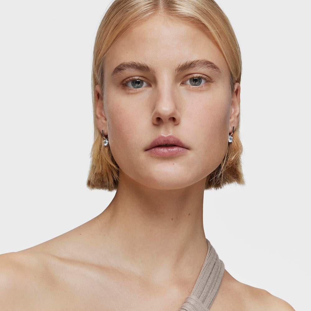 Basic Colors silver and topaz Earrings image number 5