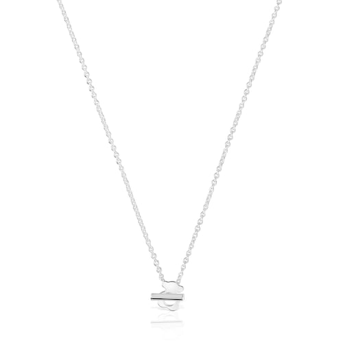 Short silver bear Necklace I-Bear