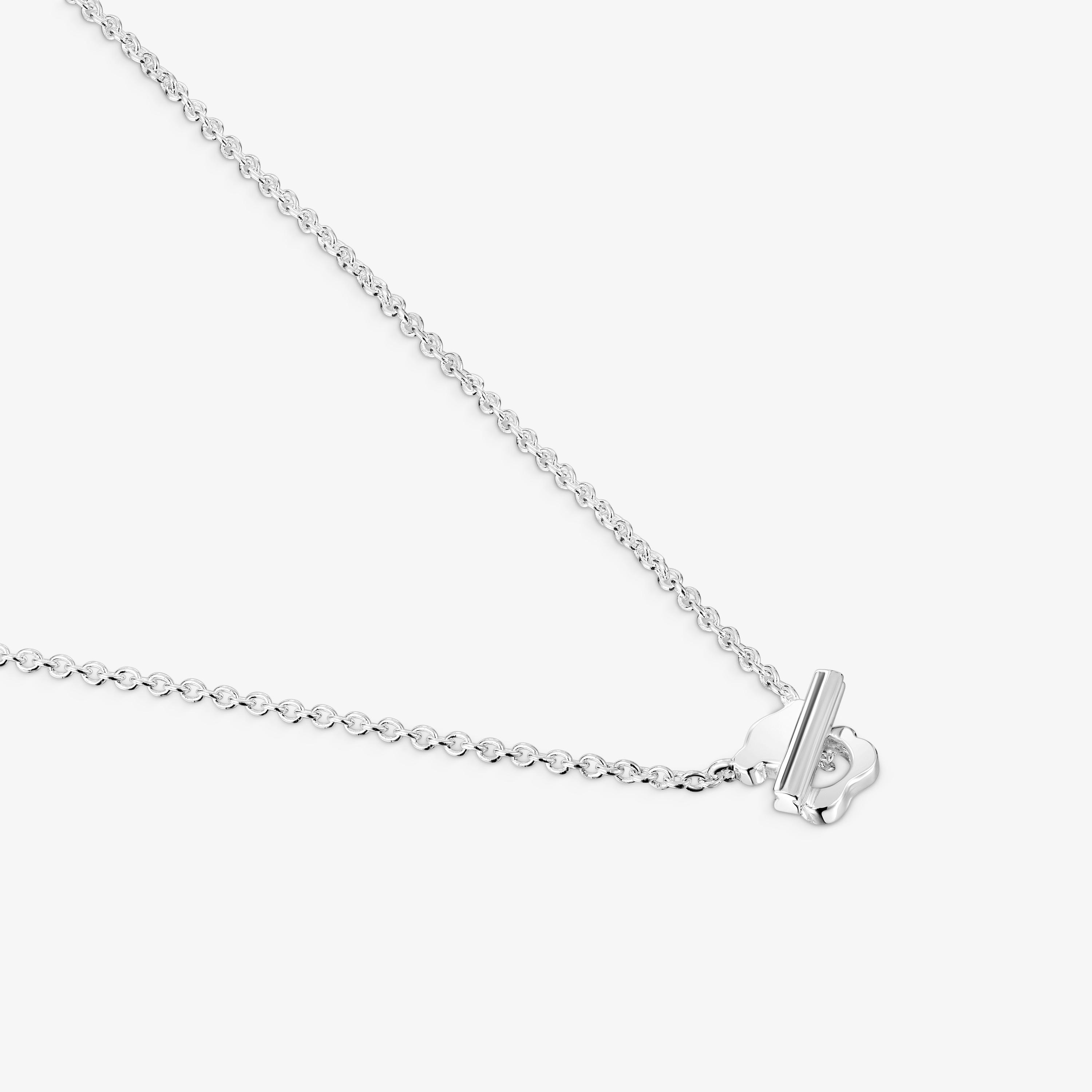 Short silver bear Necklace I-Bear