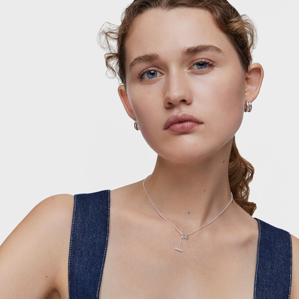 Collier ourson en argent court I-Bear