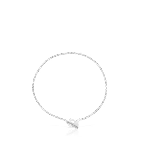 Pulsera cadena con oso de plata I-Bear