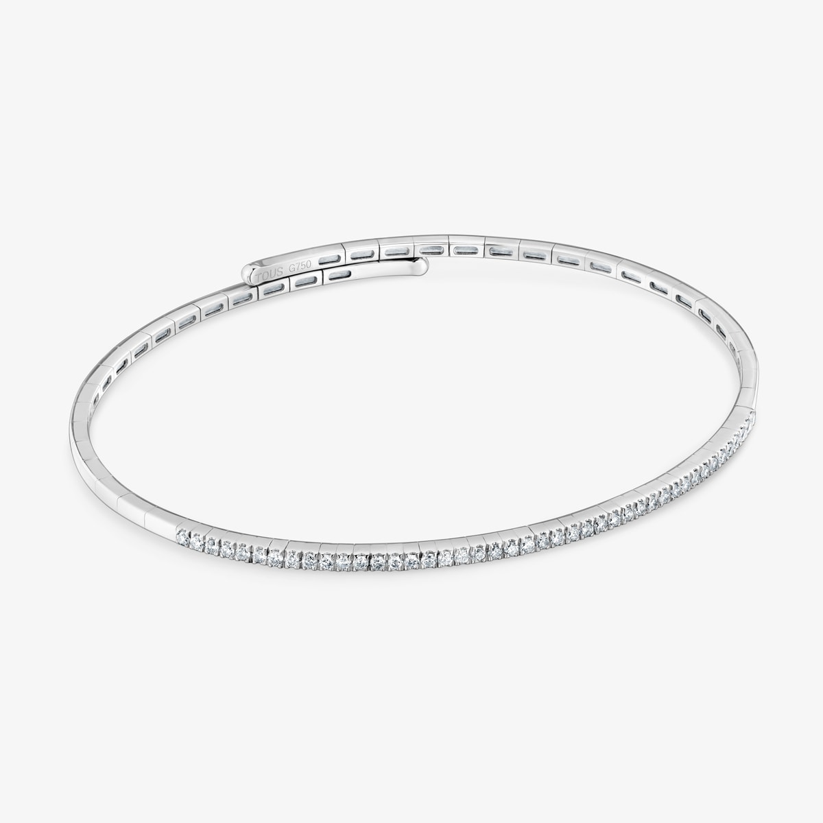 Tous - Pulsera De Oro Blanco Y Diamantes Les Classiques - Transparente