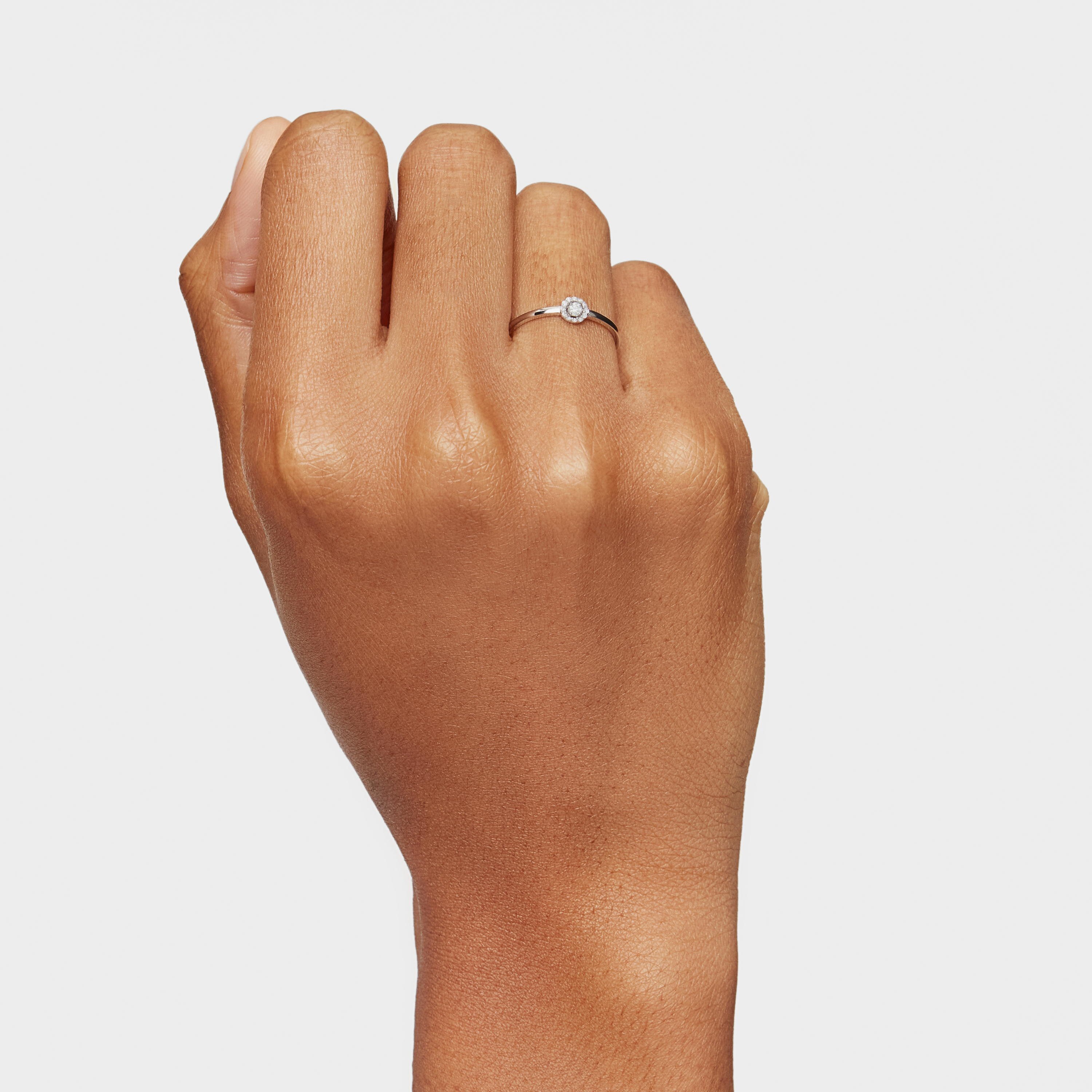 Small Ring 18K white gold with diamonds Les Classiques