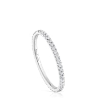 White gold Wedding band with diamond motif Les Classiques