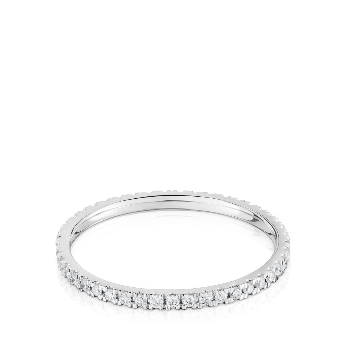 White gold Wedding band with diamond motif Les Classiques