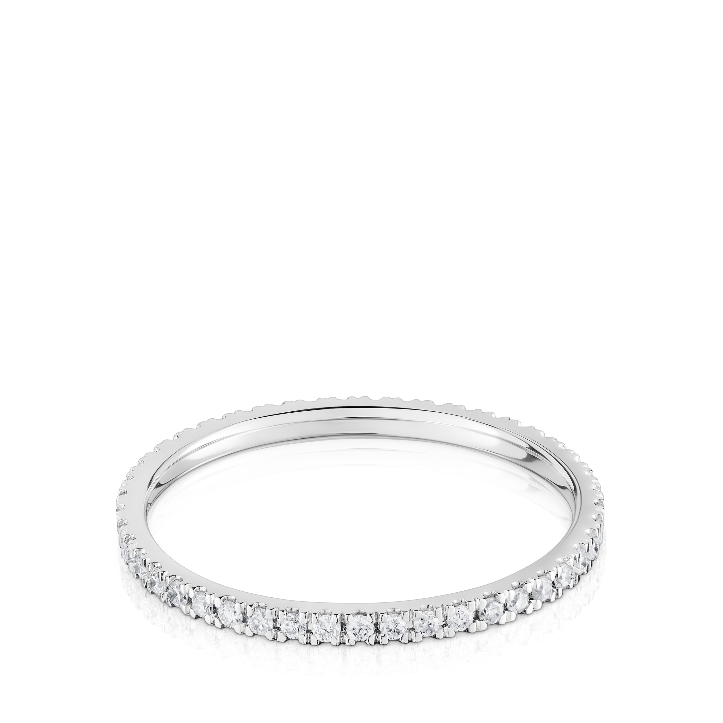 White gold Wedding band with diamond motif Les Classiques