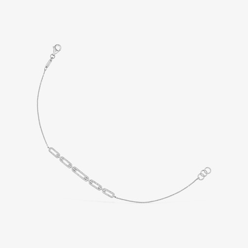 Pulseira corrente em ouro branco e diamantes Les Classiques