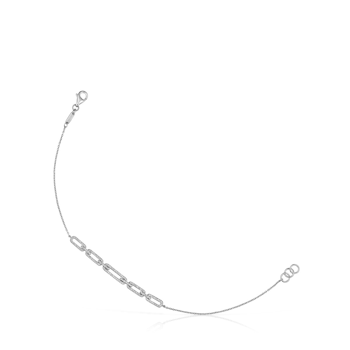 Chain Bracelet in white gold with diamonds Les Classiques