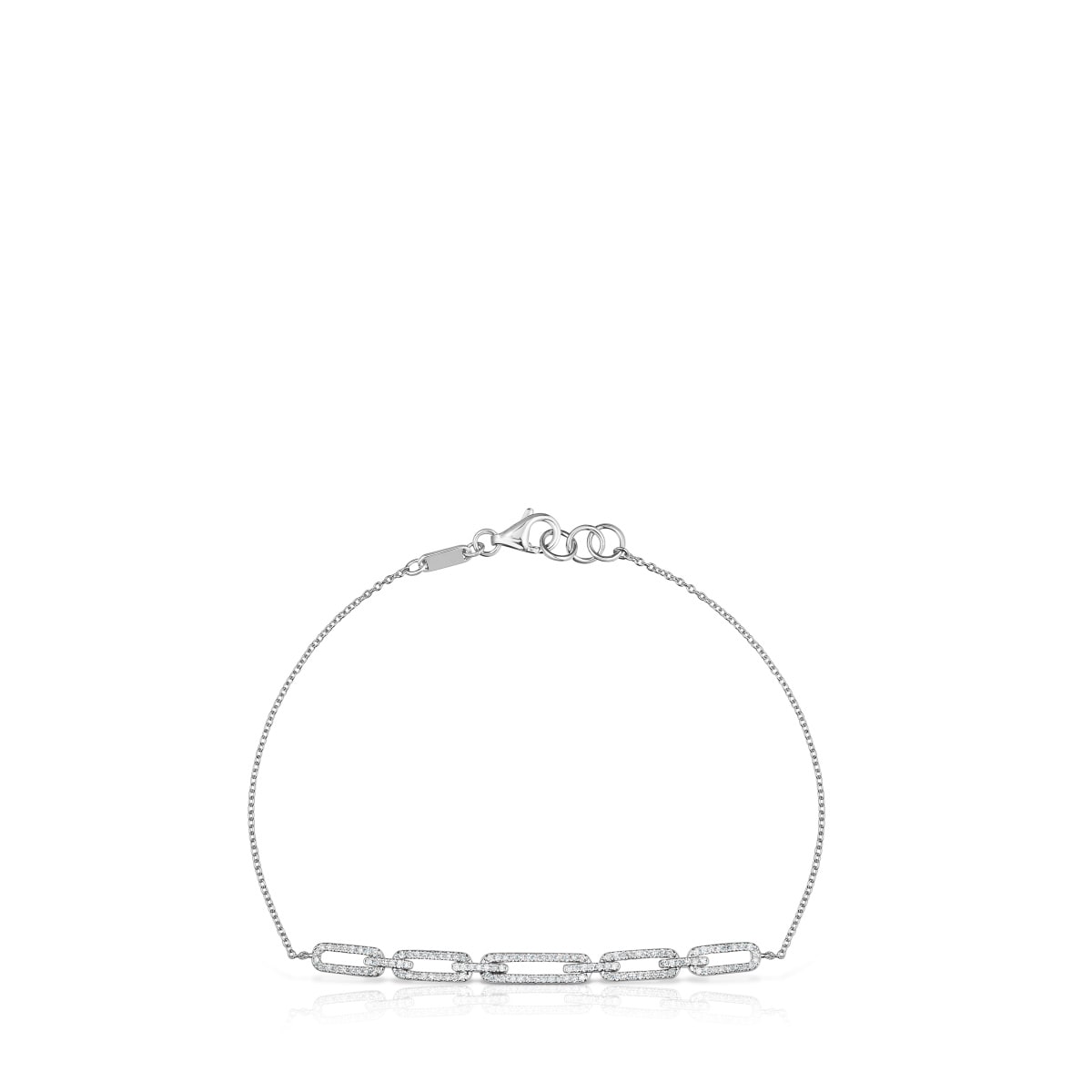 Chain Bracelet in white gold with diamonds Les Classiques