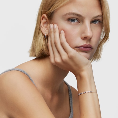 Pulsera cadena de oro blanco y diamantes Les Classiques