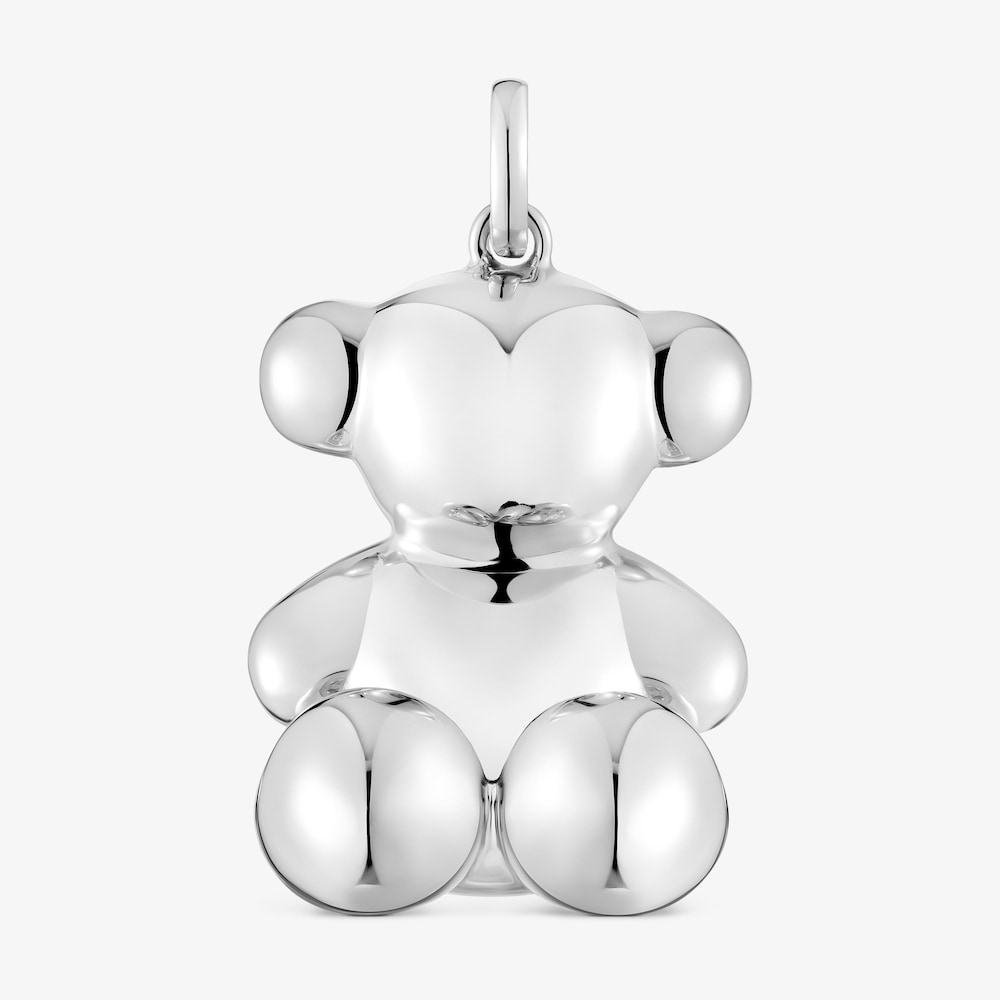 Colgante oso extra grande de plata Bold Bear