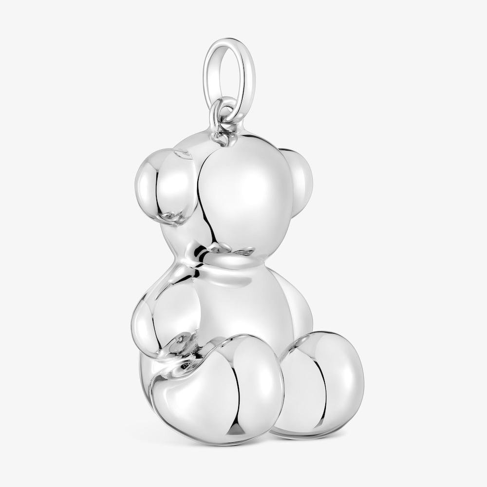 Colgante oso extra grande de plata Bold Bear