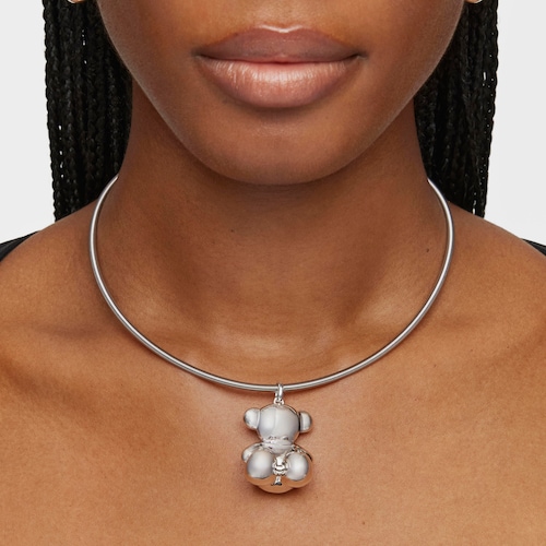 Colgante oso extra grande de plata Bold Bear