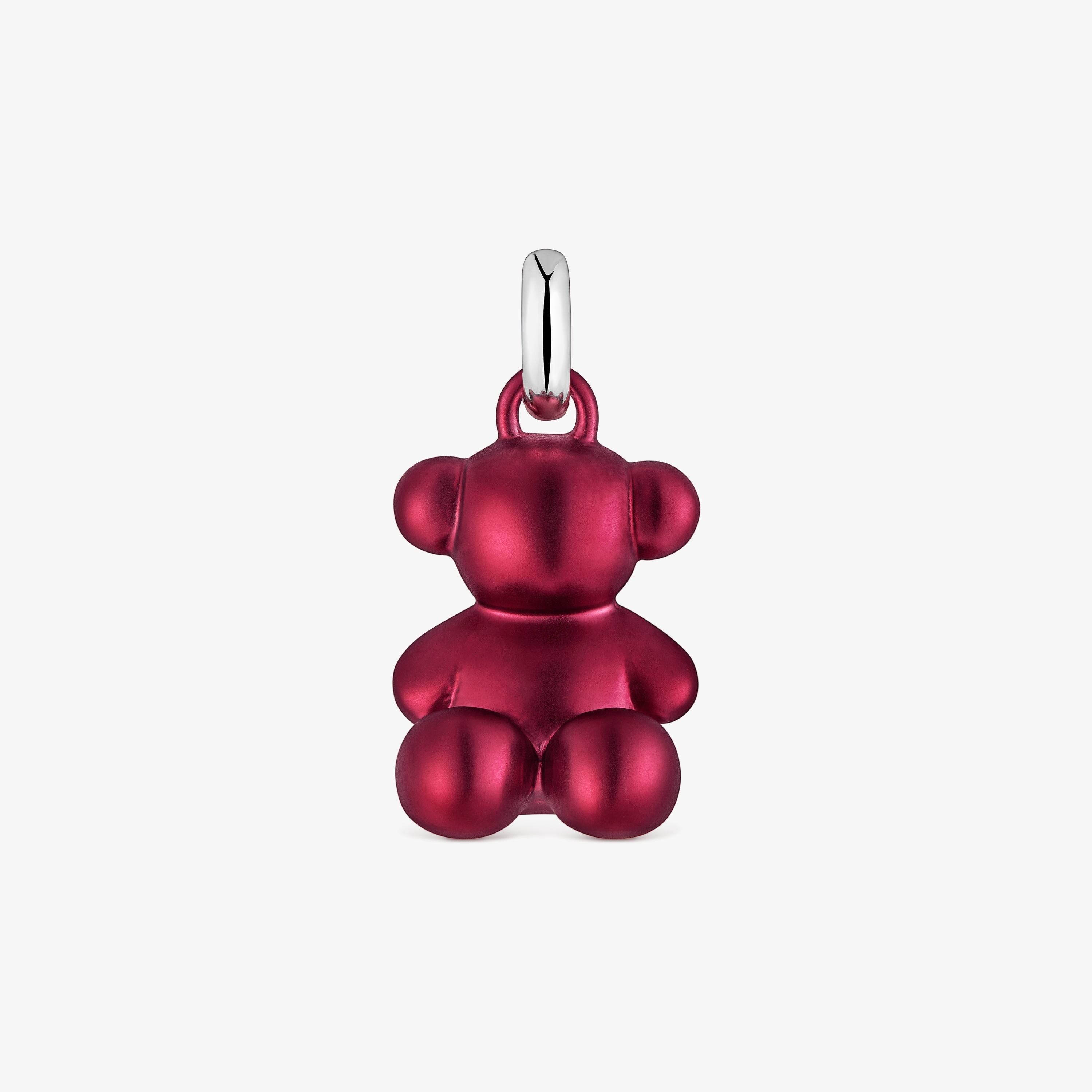 red-colored steel bear Pendant Bold Bear