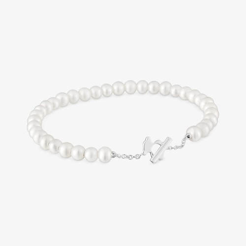 Pulseira escrava com p&eacute;rolas cultivadas I-Bear