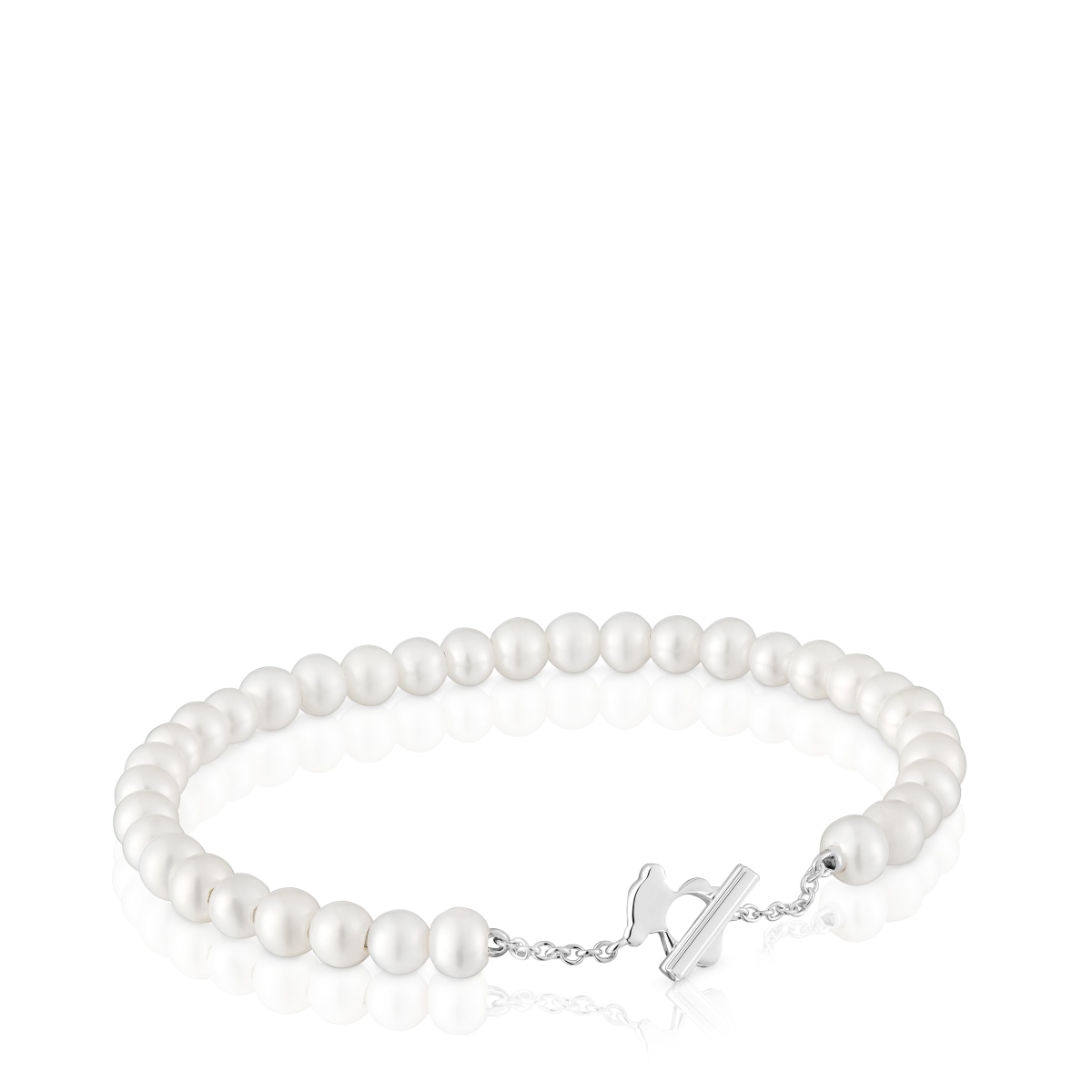 Tous - Pulsera Esclava Con Perlas Cultivadas I-Bear - Plateado