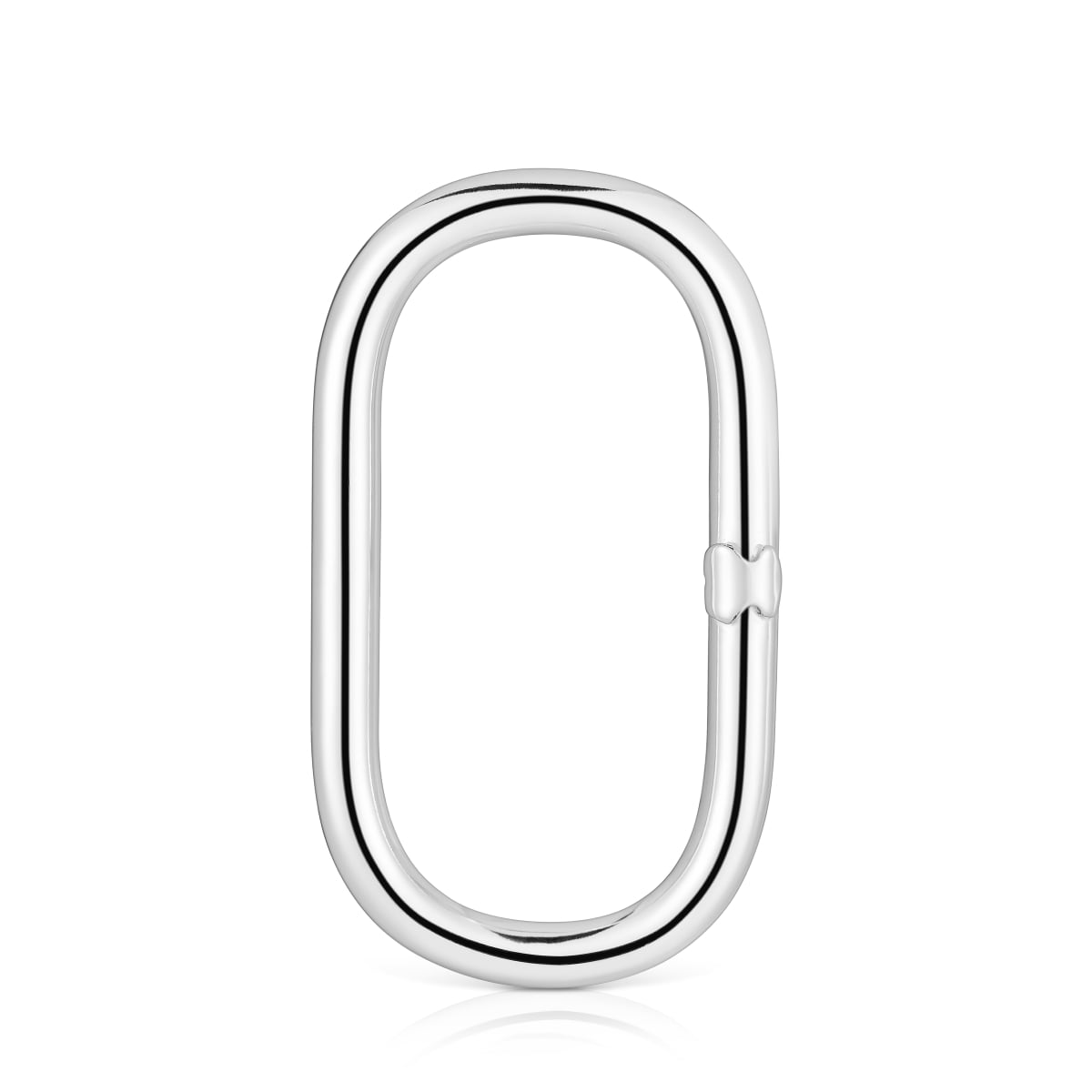 Extra-large silver Ring Hold Oval