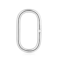 Extra-large silver Ring Hold Oval