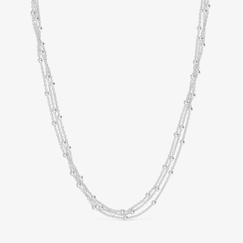 Colar triplo curto em prata TOUS Basics