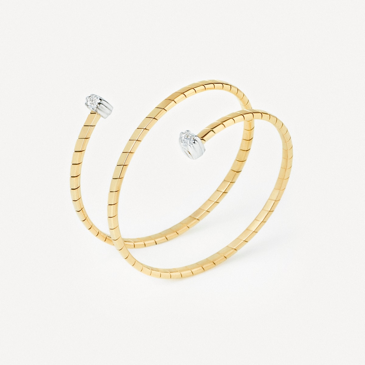Spiralring Atelier Aus Gold Mit Diamanten Größe N17