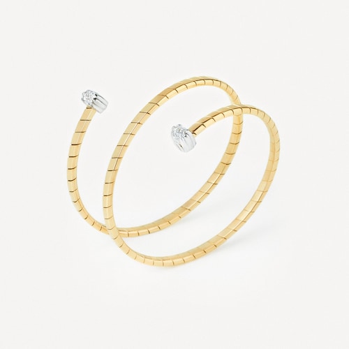 Anillo espiral de oro con diamantes TOUS ATELIER