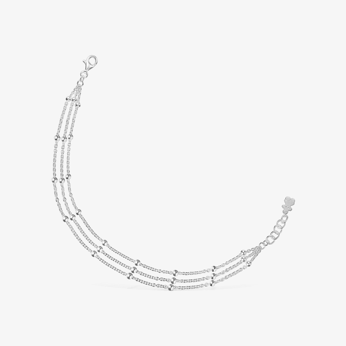 Tous - Pulsera Triple Cadena De Plata Basicos - Plateado